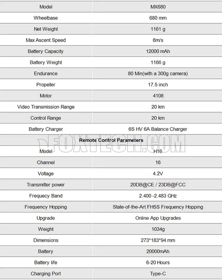 mx680 drone